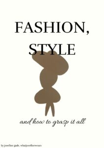 ebook about fashion, fashion style and how to grasp it all